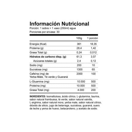 ingredientes 4life chile Energy Go Stix® Berry